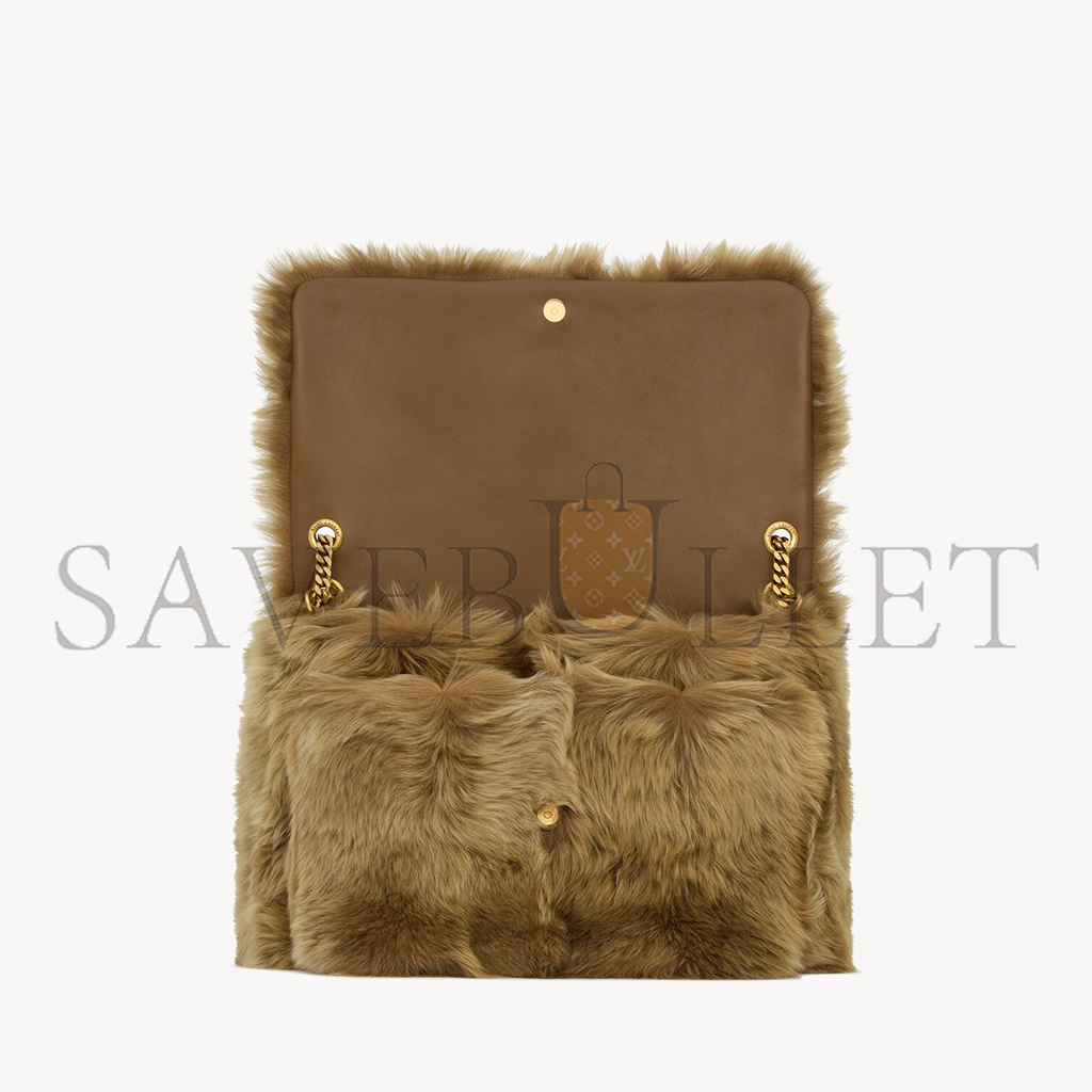 YSL NIKI OVERSIZED IN SHEARLING 801627AAD1O2979 (47*34*16cm)